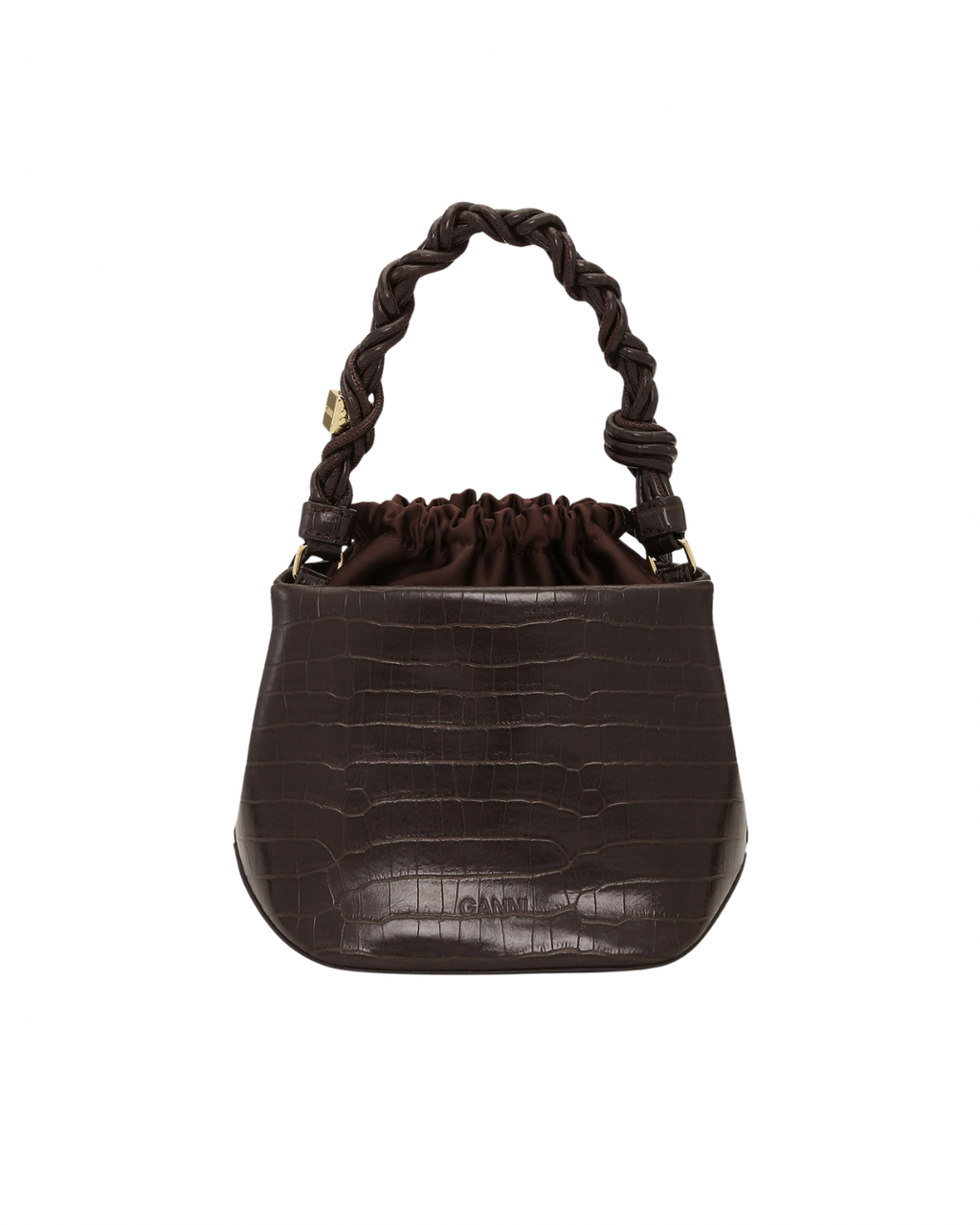Ganni Bou Bucket Bag - Chocolate Fondant