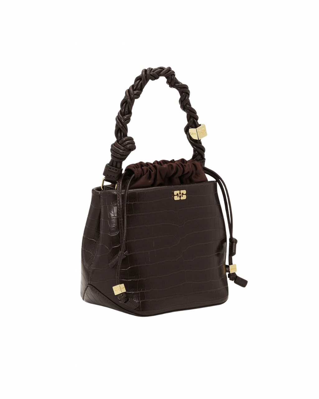 Ganni Bou Bucket Bag - Chocolate Fondant