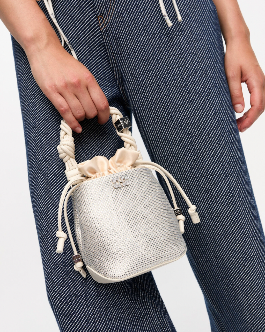 Ganni Bou Bucket Bag - Off-White