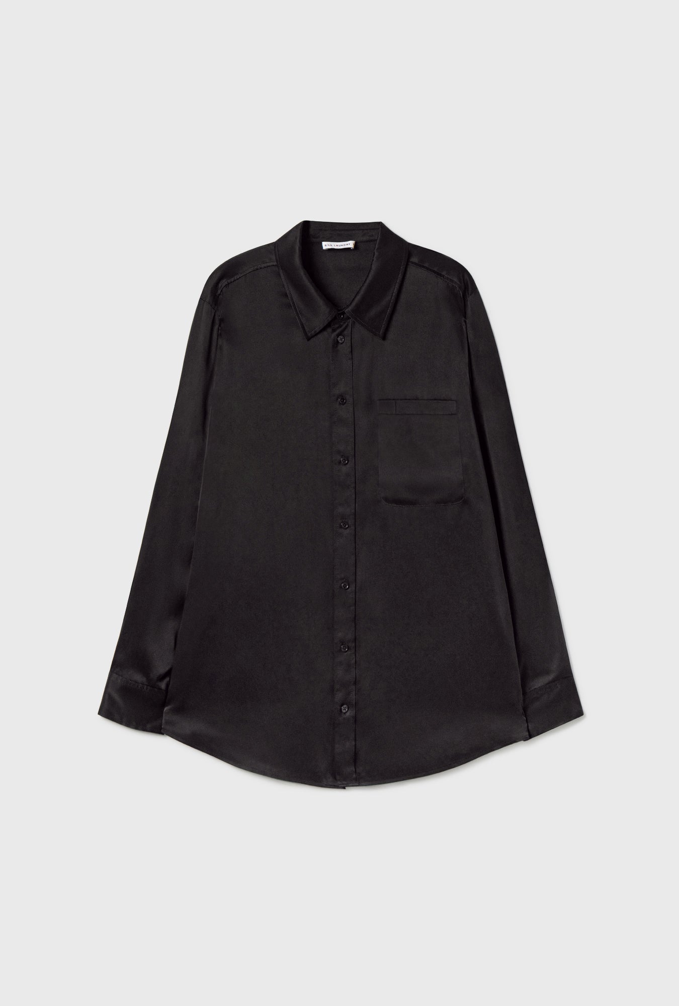 Silk Laundry Boyfriend Shirt - Coral Jacquard