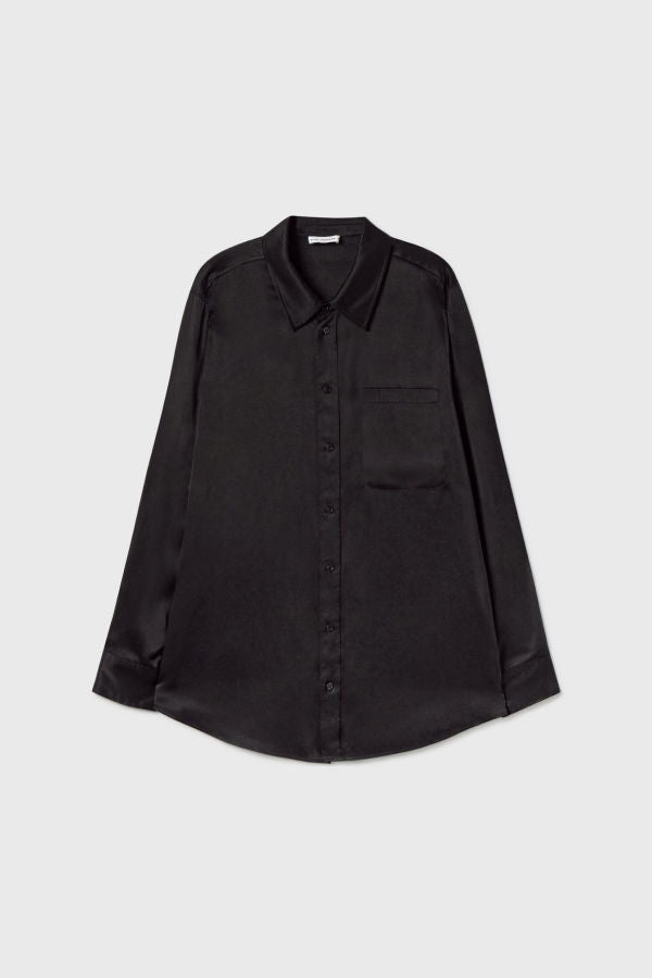 Silk Laundry Boyfriend Shirt - Coral Jacquard
