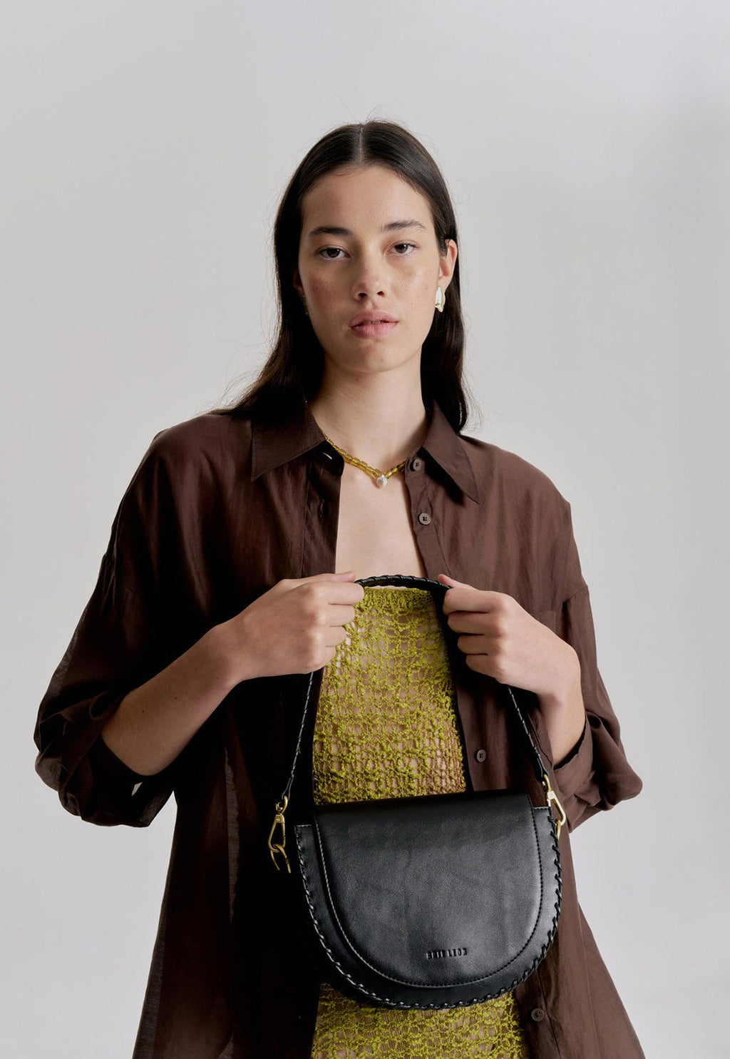 BRIE LEON Daphne Shoulder Bag Black