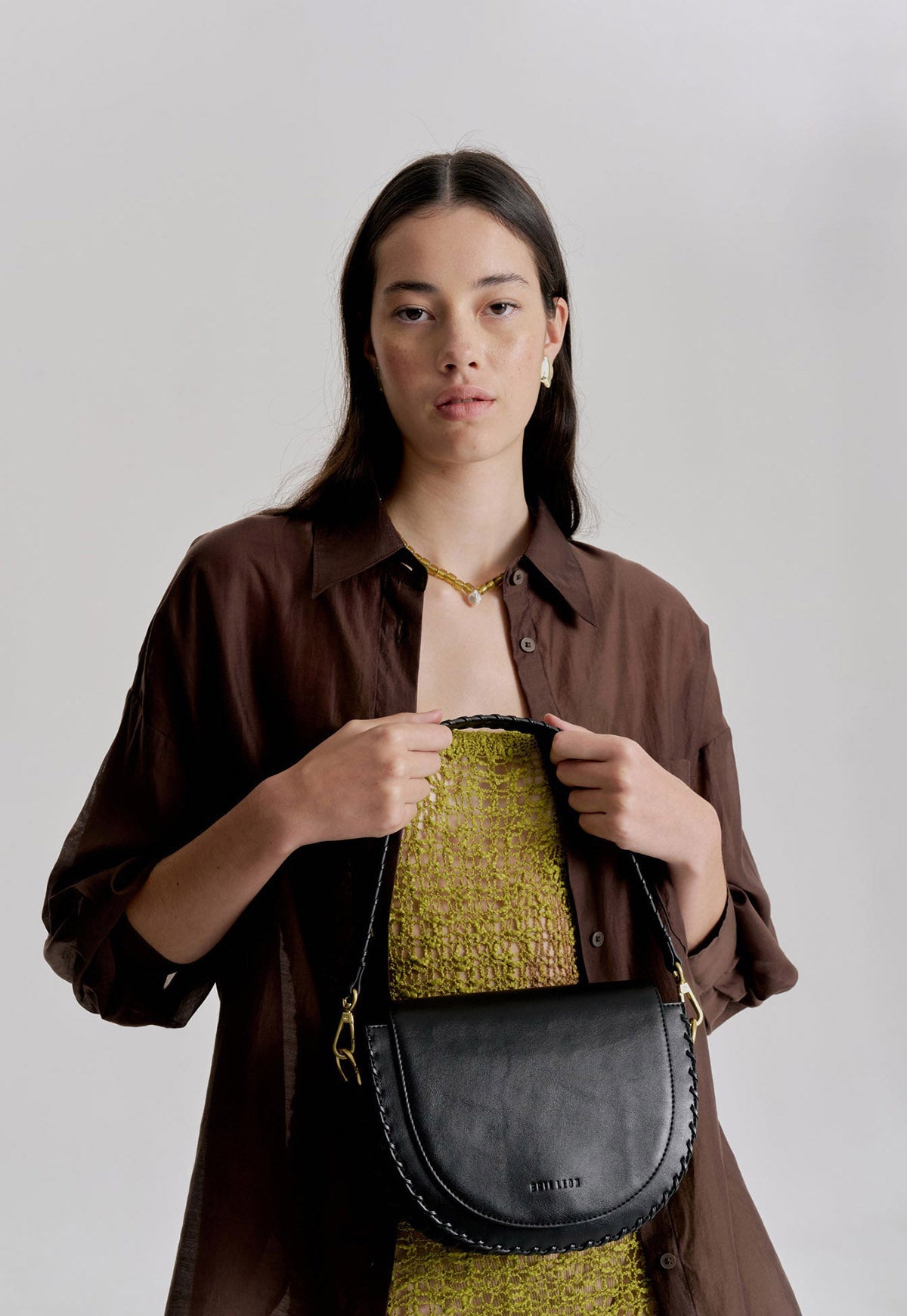 BRIE LEON Daphne Shoulder Bag Black