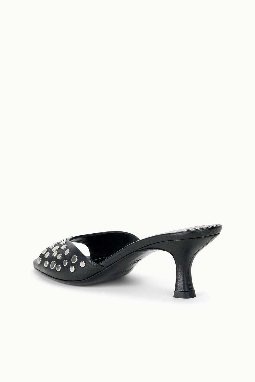 Staud Brigitte Mule in Rivets - Silver