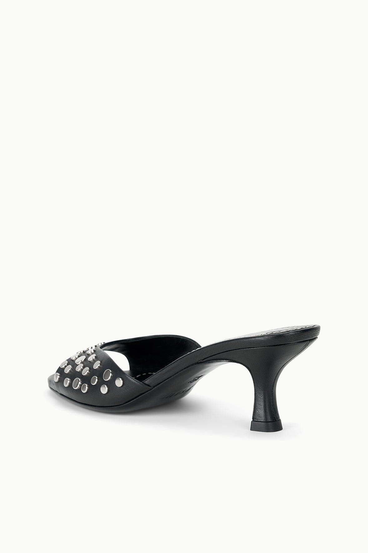 Staud Brigitte Mule in Rivets - Silver