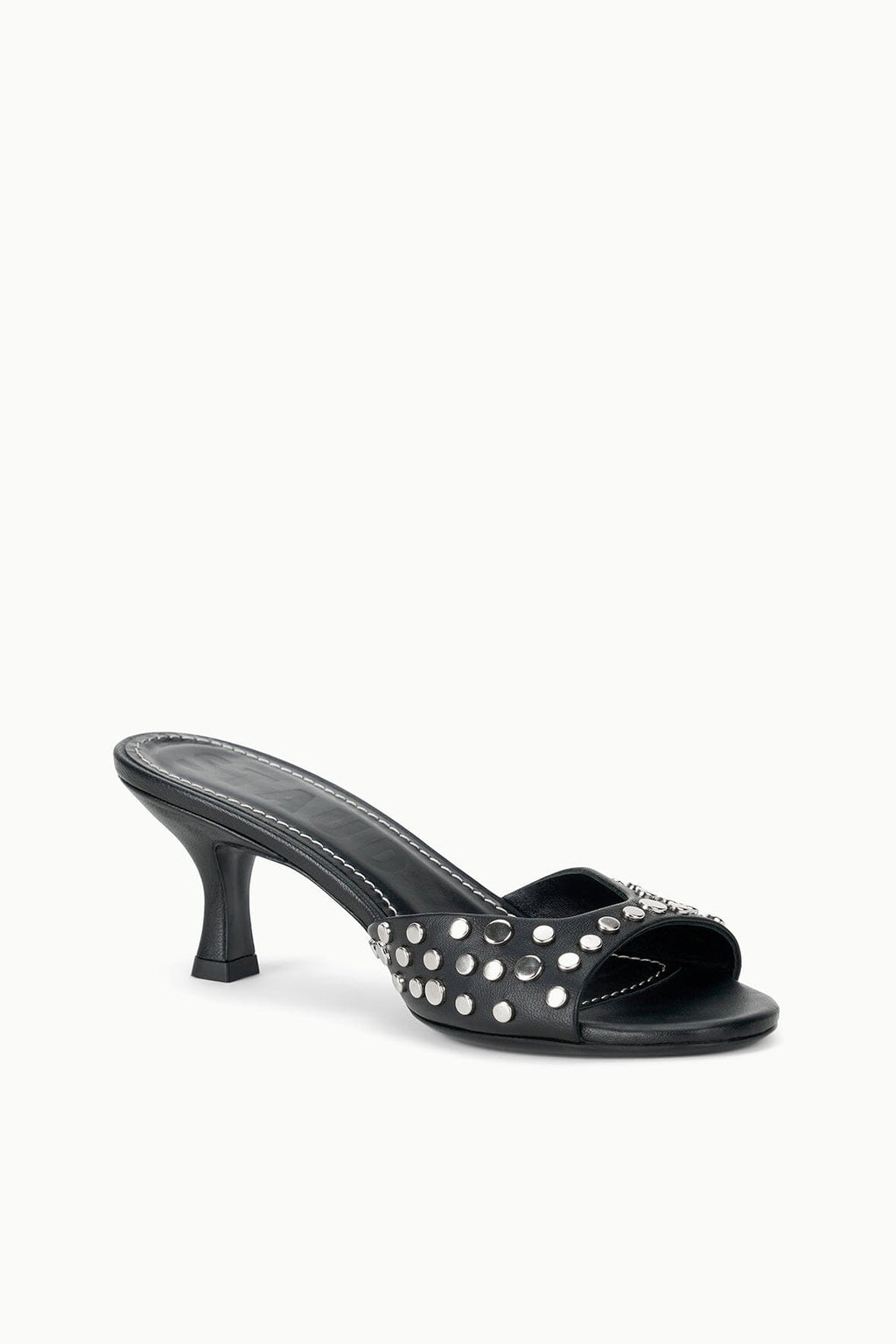 Staud Brigitte Mule in Rivets - Silver