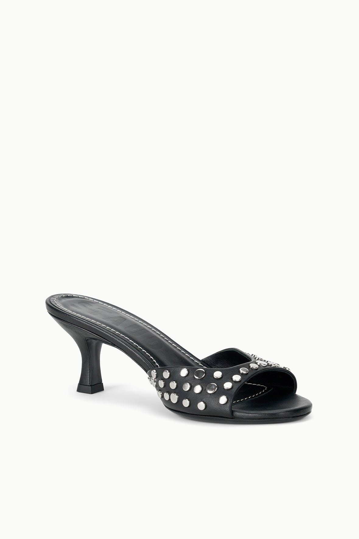 Staud Brigitte Mule in Rivets - Silver
