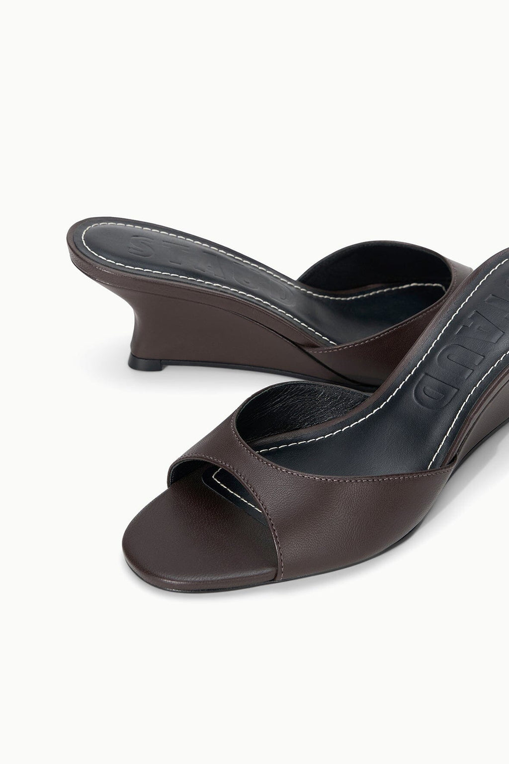 Staud Brigitte Wedge Mule - Espresso