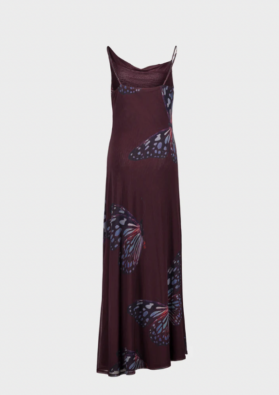 SAEMDI Butterfly Mesh Dress