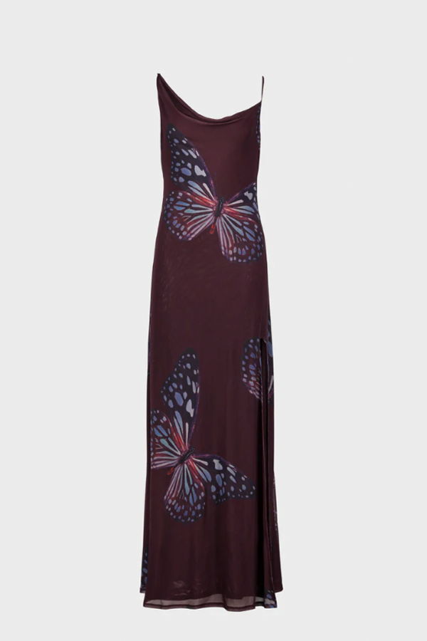 SAEMDI Butterfly Mesh Dress