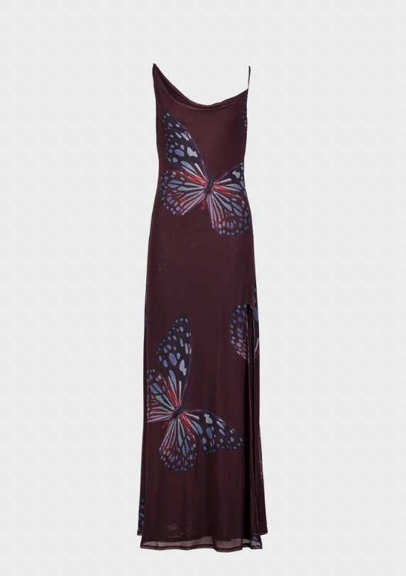 SAEMDI Butterfly Mesh Dress