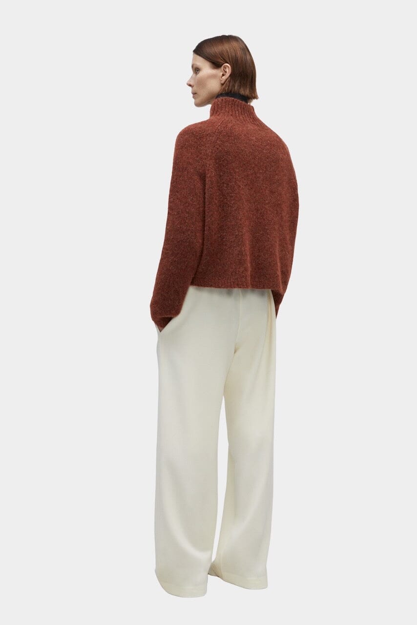 Cordera Baby Alpaca Polo Sweater - Terracotta