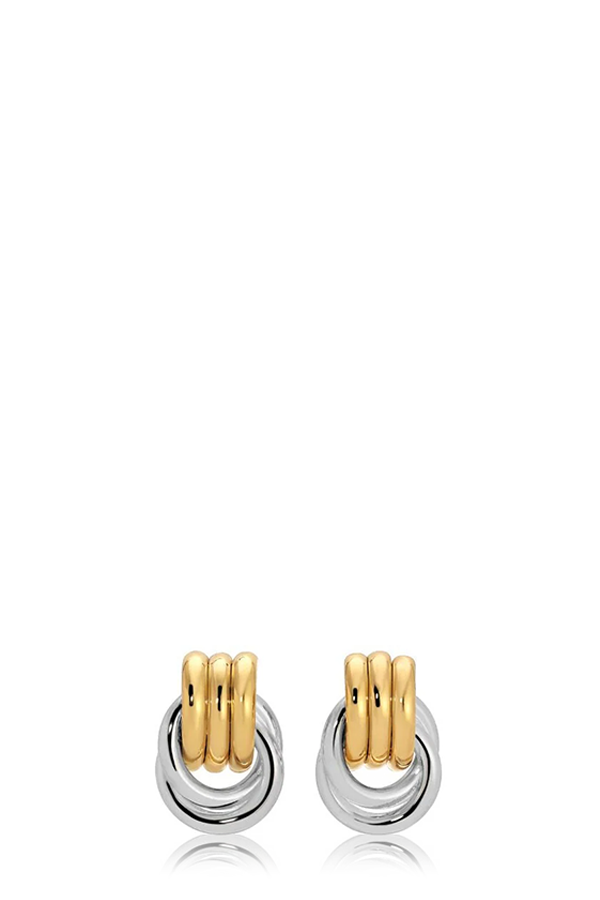 Heaven Mayhem Baby Knot Earrings - Gold & Silver