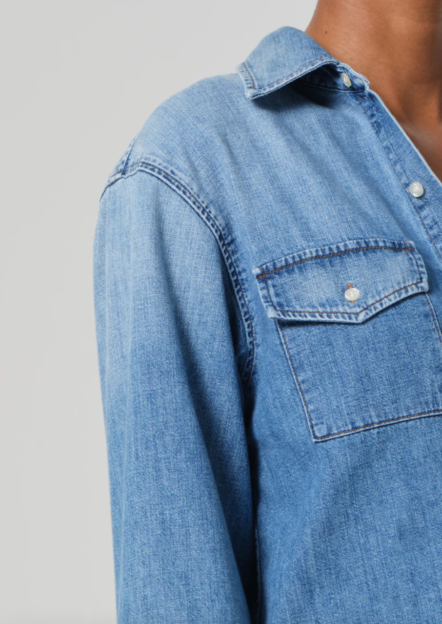 Citizens of Humanity Baby Shay Cropped Shirt