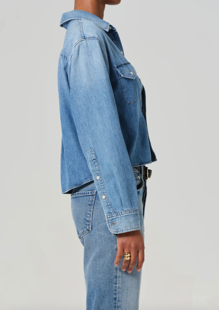Citizens of Humanity Baby Shay Cropped Shirt