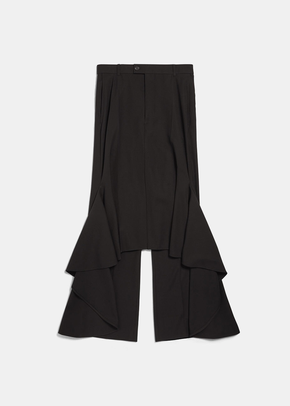 Balenciaga Deconstructed Godet Skirt - Black