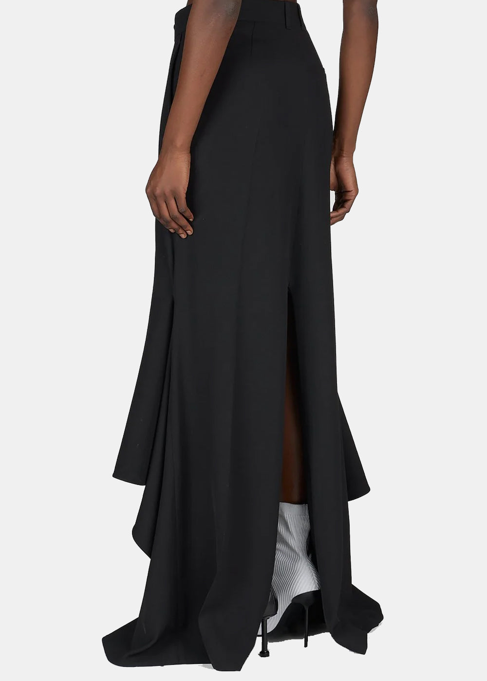 Balenciaga Deconstructed Godet Skirt - Black