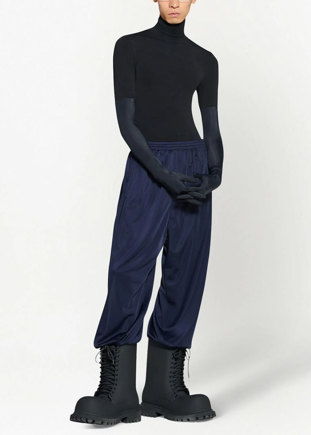 Balenciaga Drop-Crotch Trousers - Navy