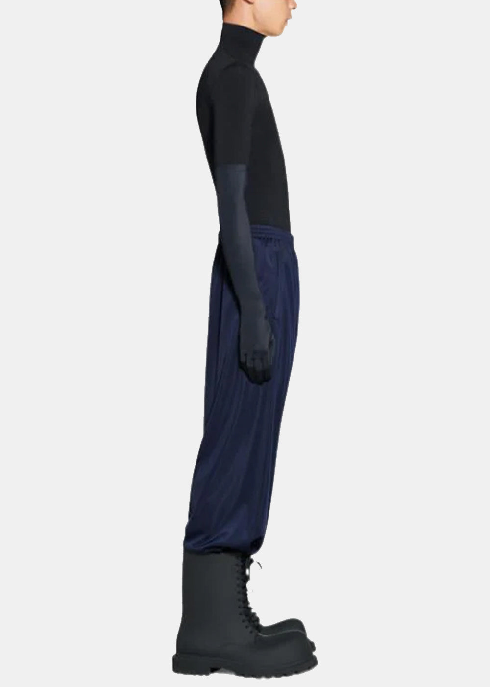 Balenciaga Drop-Crotch Trousers - Navy
