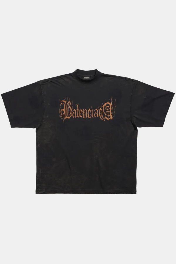Balenciaga Heavy Metal T-Shirt - Black