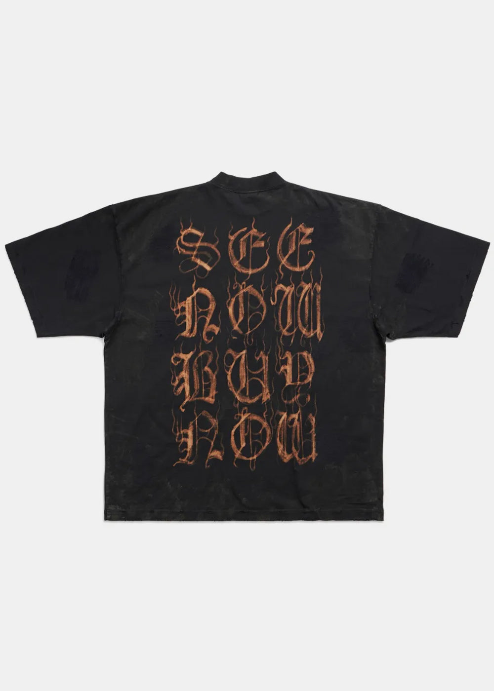 Balenciaga Heavy Metal T-Shirt - Black