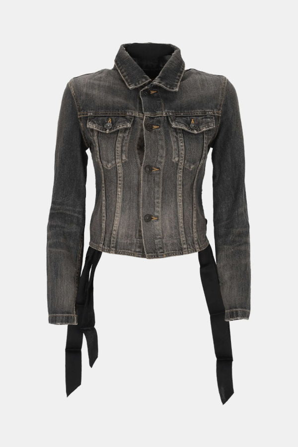 Balenciaga Lace-Up Jacket - Dark Grey