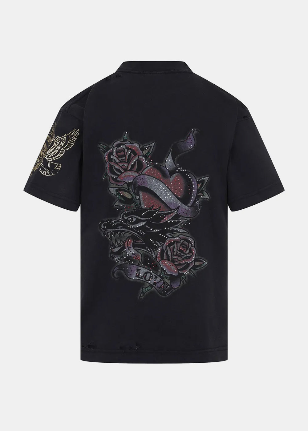 Balenciaga Tacky Tattoo T-Shirt - Washed Black