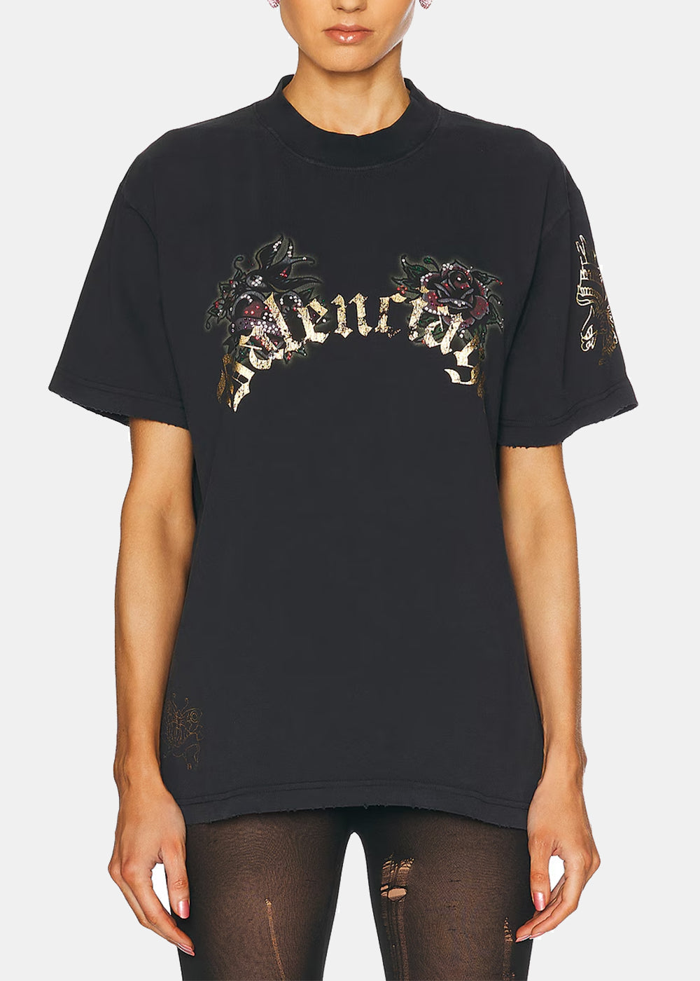 Balenciaga Tacky Tattoo T-Shirt - Washed Black