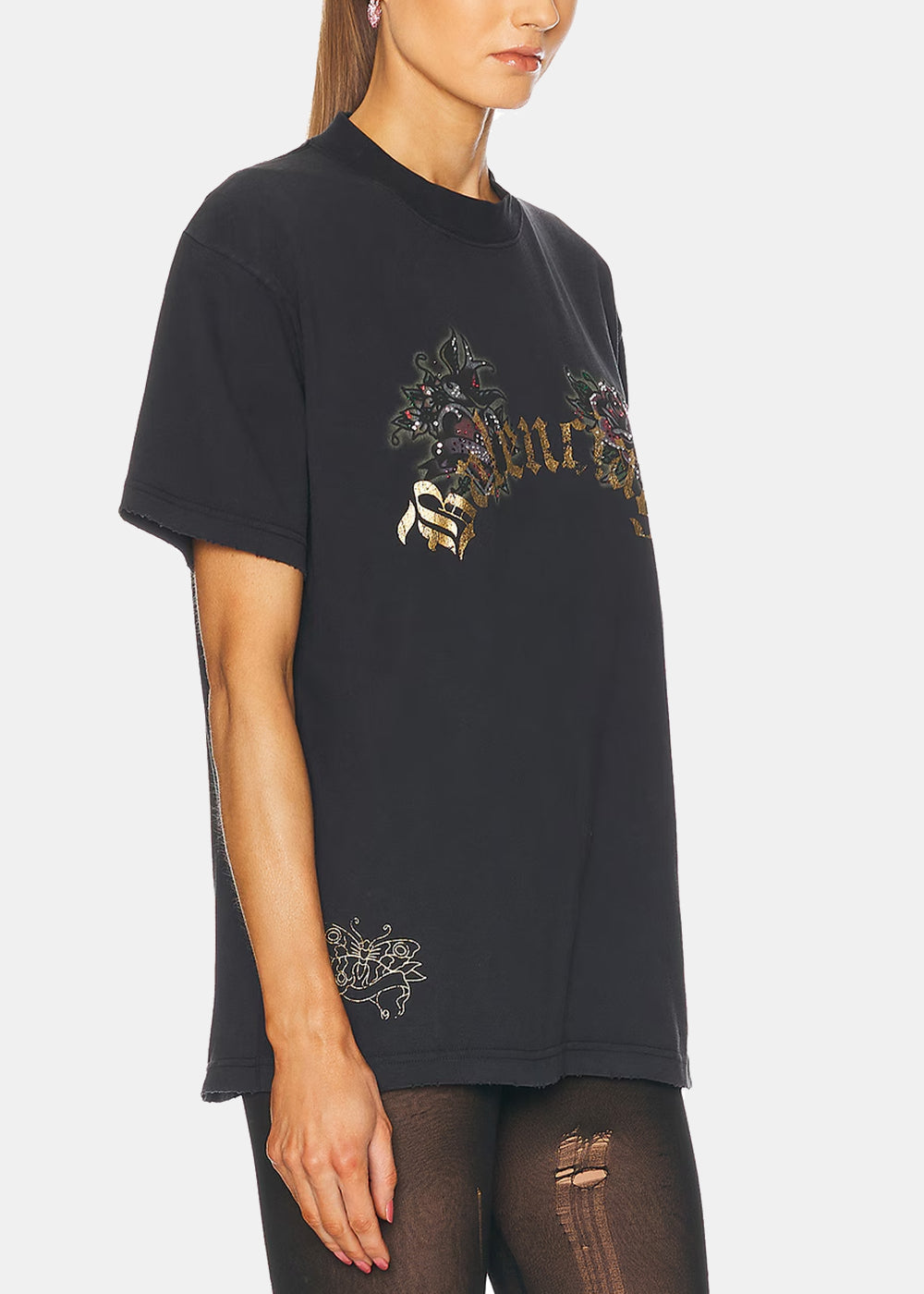 Balenciaga Tacky Tattoo T-Shirt - Washed Black