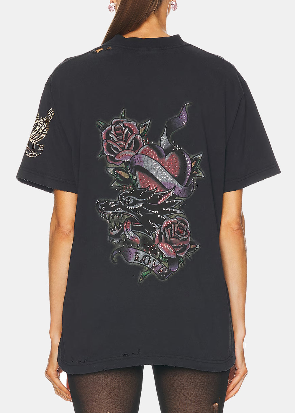 Balenciaga Tacky Tattoo T-Shirt - Washed Black