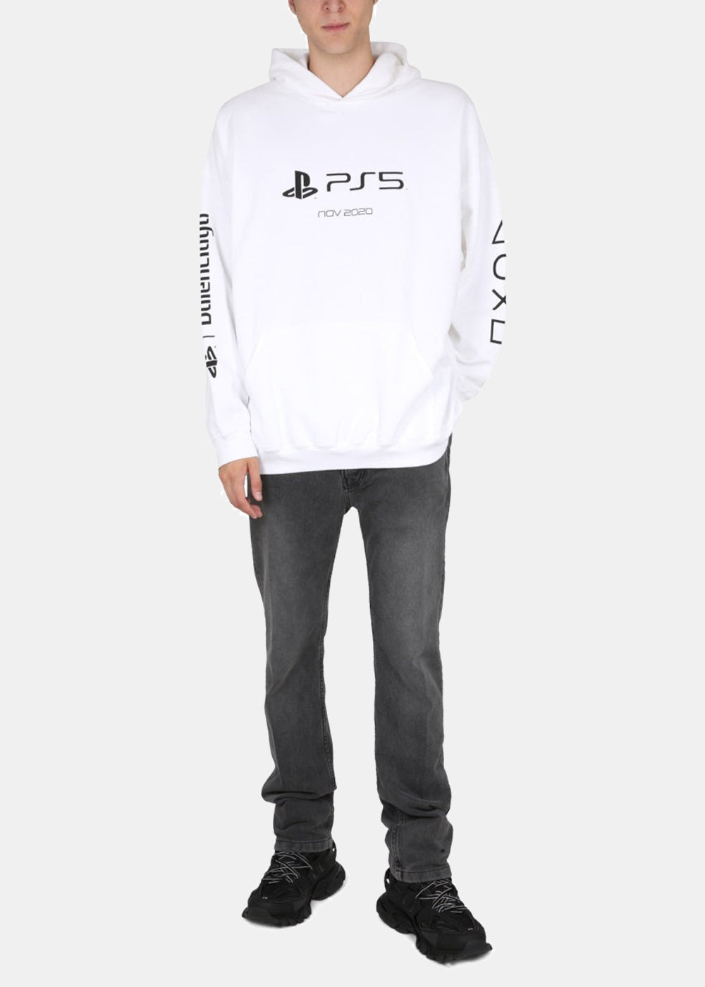 Balenciaga Trompe l Oeil Jeans - Wash Black