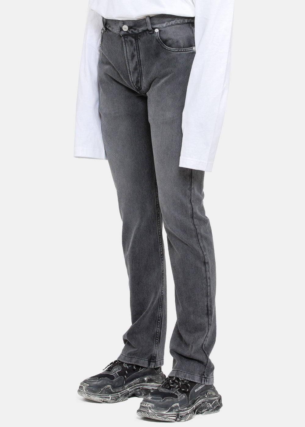 Balenciaga Trompe l Oeil Jeans - Wash Black