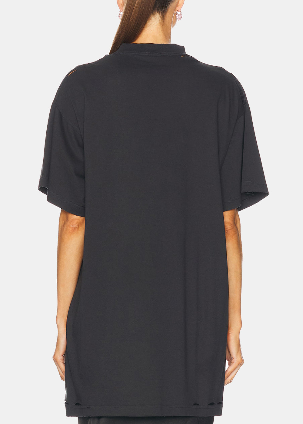 Balenciaga Washed Black Optical T-Shirt - Washed Black/White