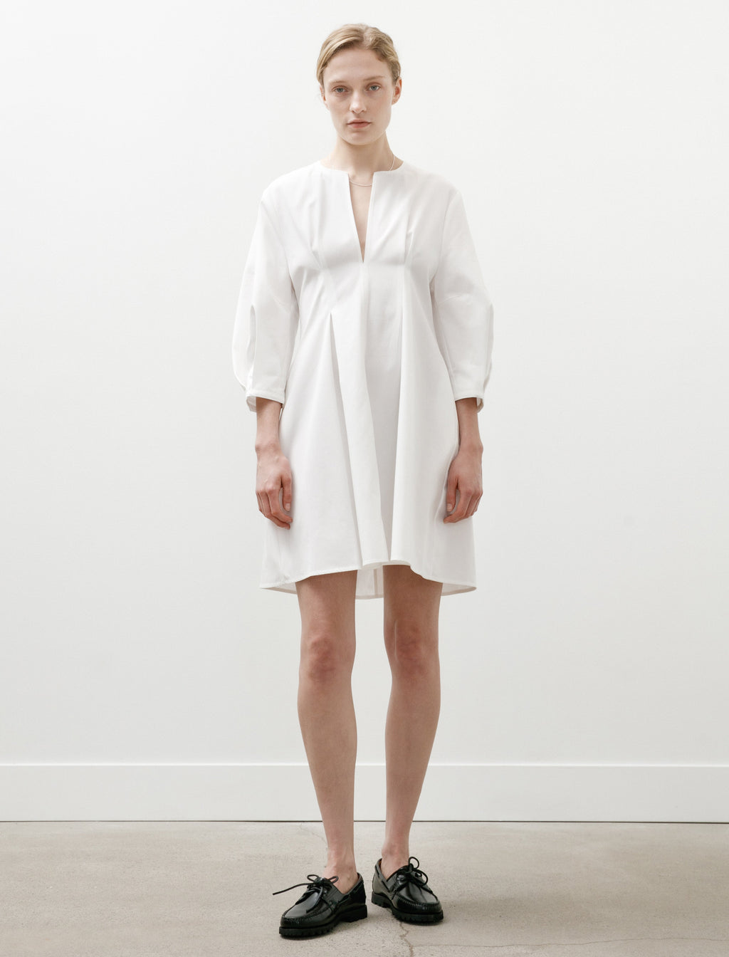Totême Balloon Sleeve Cotton Dress