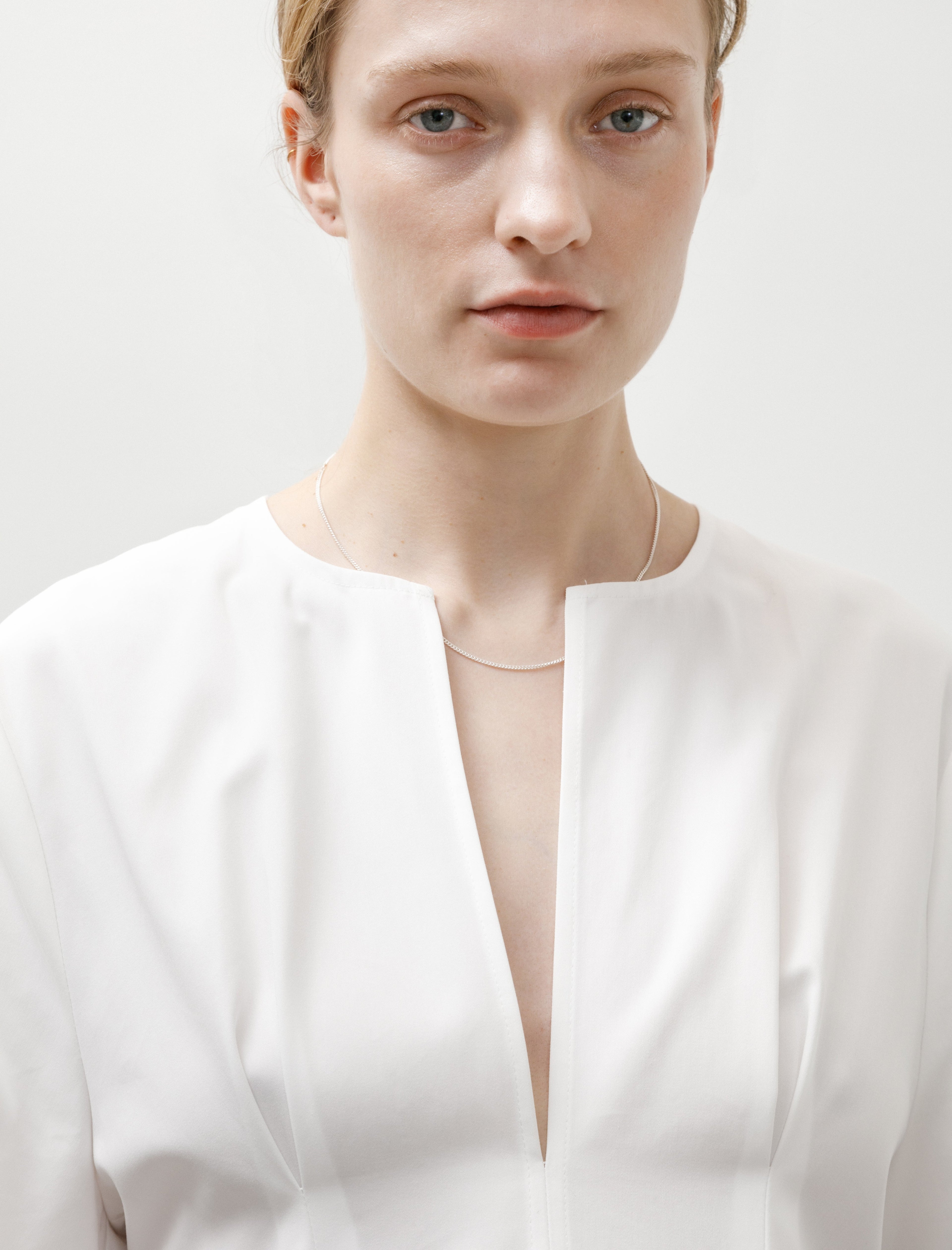 Totême Balloon Sleeve Cotton Dress