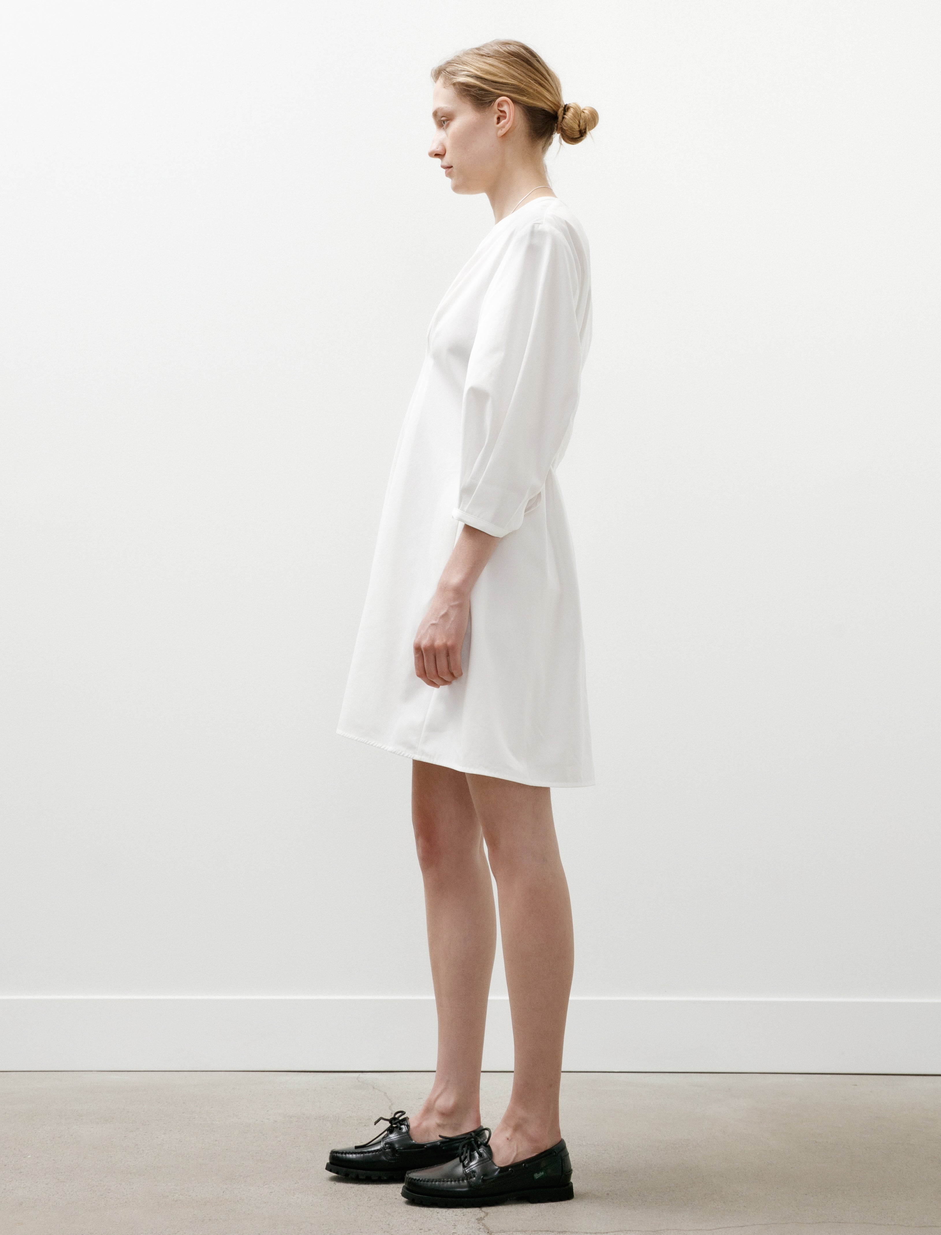 Totême Balloon Sleeve Cotton Dress