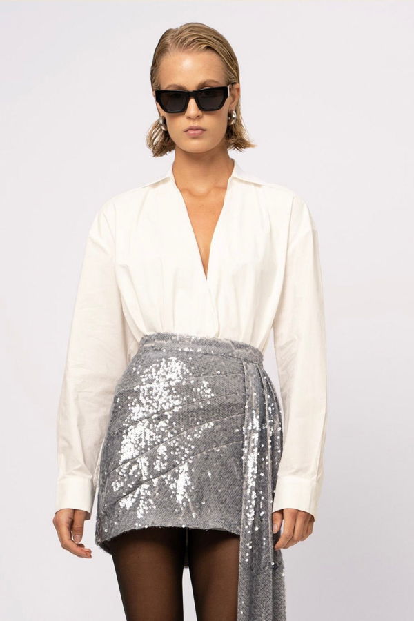 Nonchalant Label Bao Bodysuit - Winter White