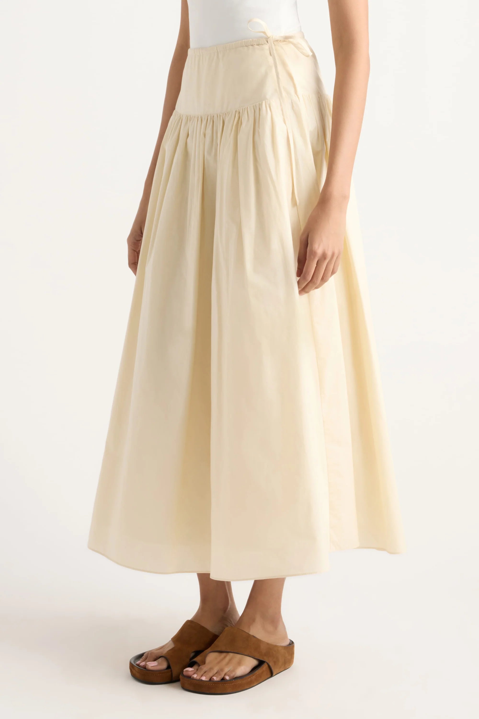 Modern Citizen Bao Organic Cotton Drop-Waist Skirt