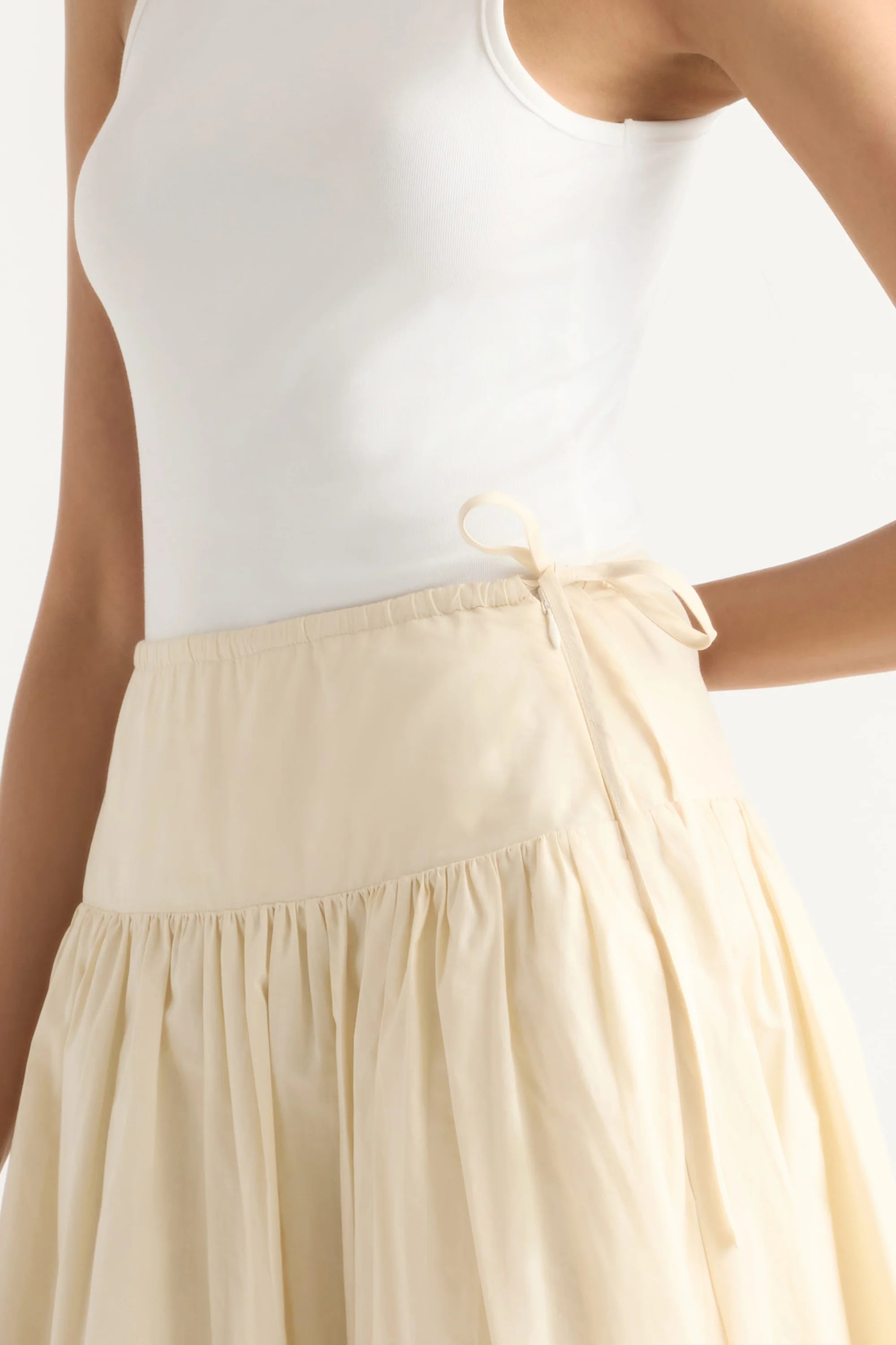 Modern Citizen Bao Organic Cotton Drop-Waist Skirt