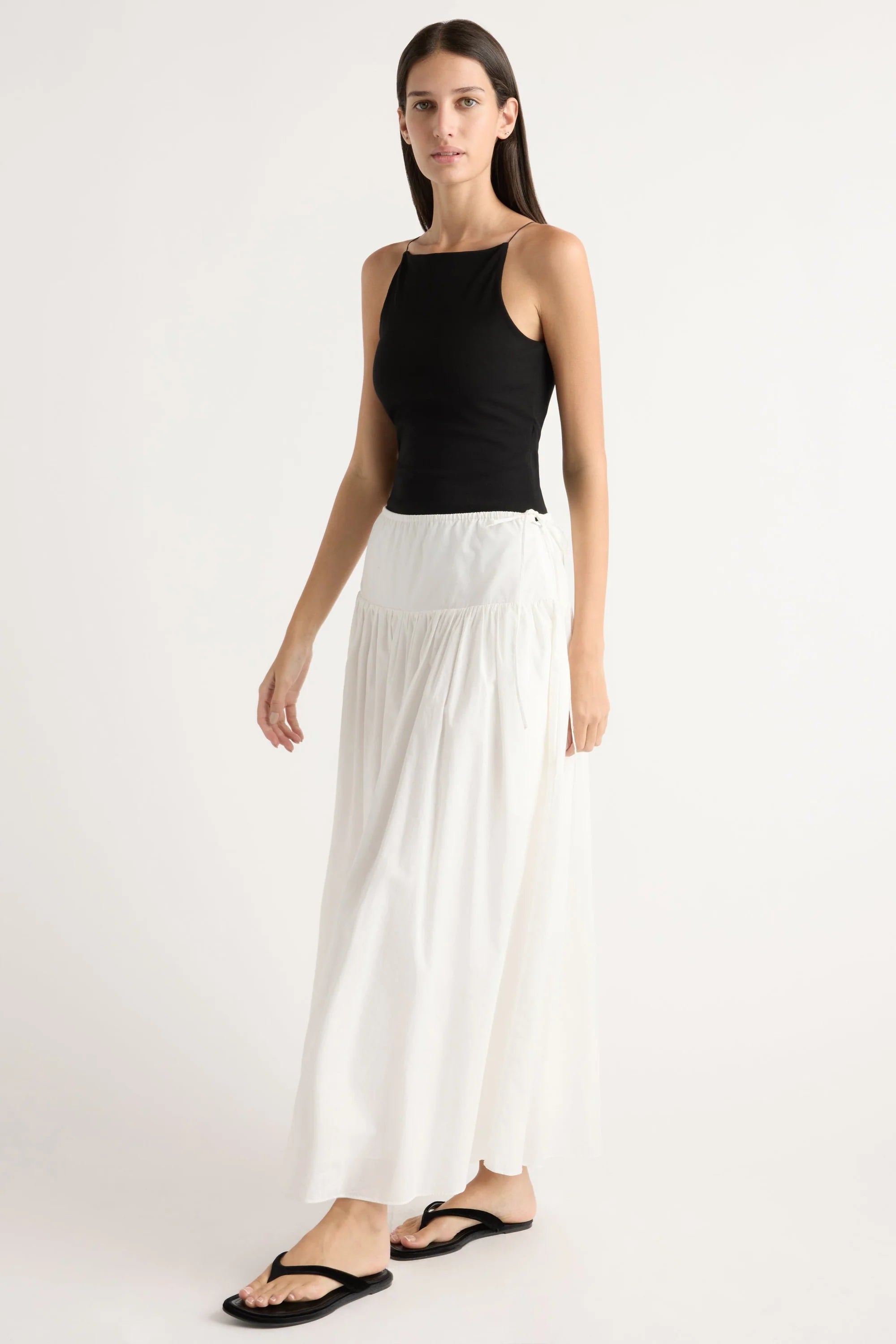Modern Citizen Bao Organic Cotton Drop-Waist Skirt