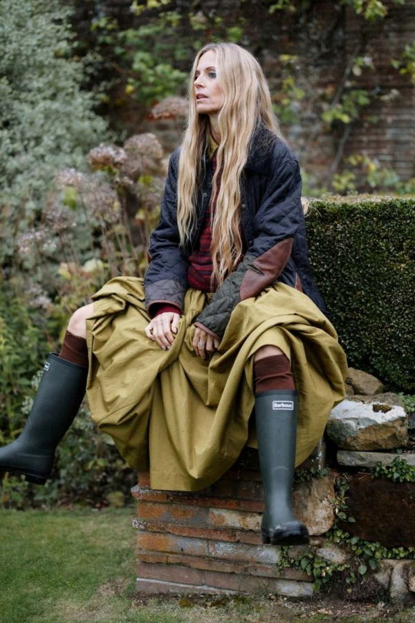 Barbour Abbey Tall Welly - OLIVE