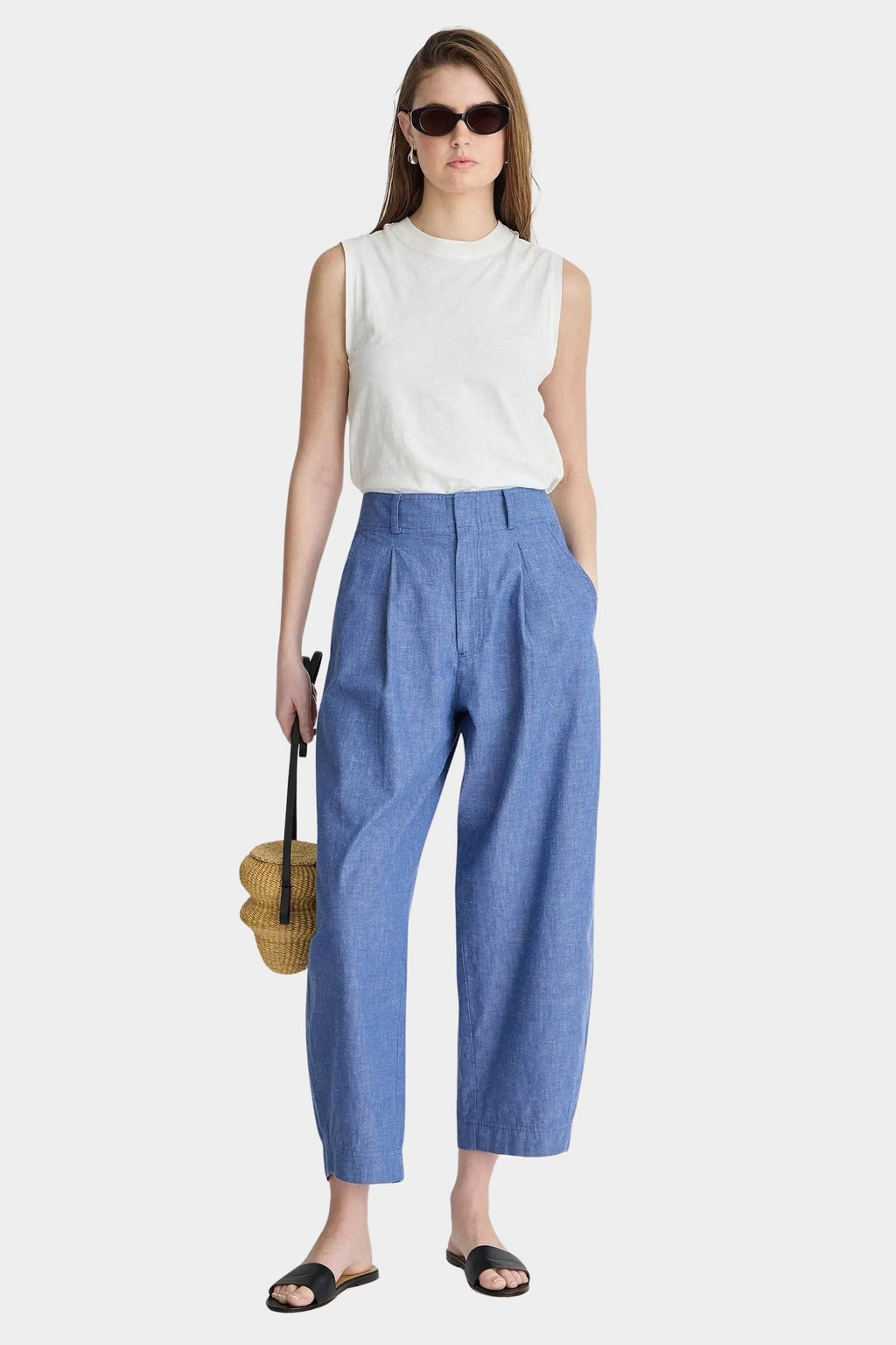 Apiece Apart Bari Crop Trouser
