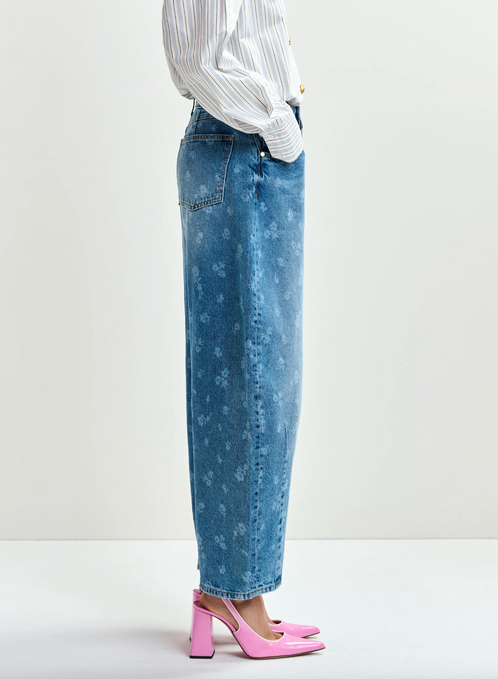 Essentiel Antwerp Barrel Leg Jeans - Quiet Pool