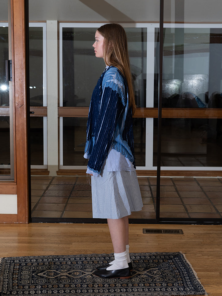 Baserange Claude Shorts - Blue Stripe