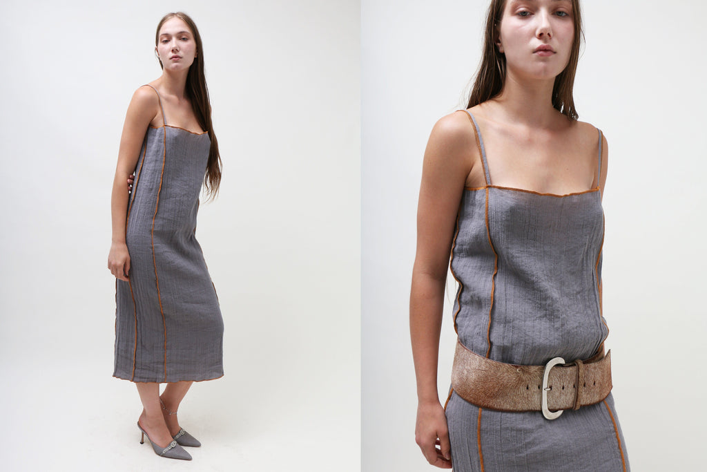 Baserange Shok Slip Dress - Grey