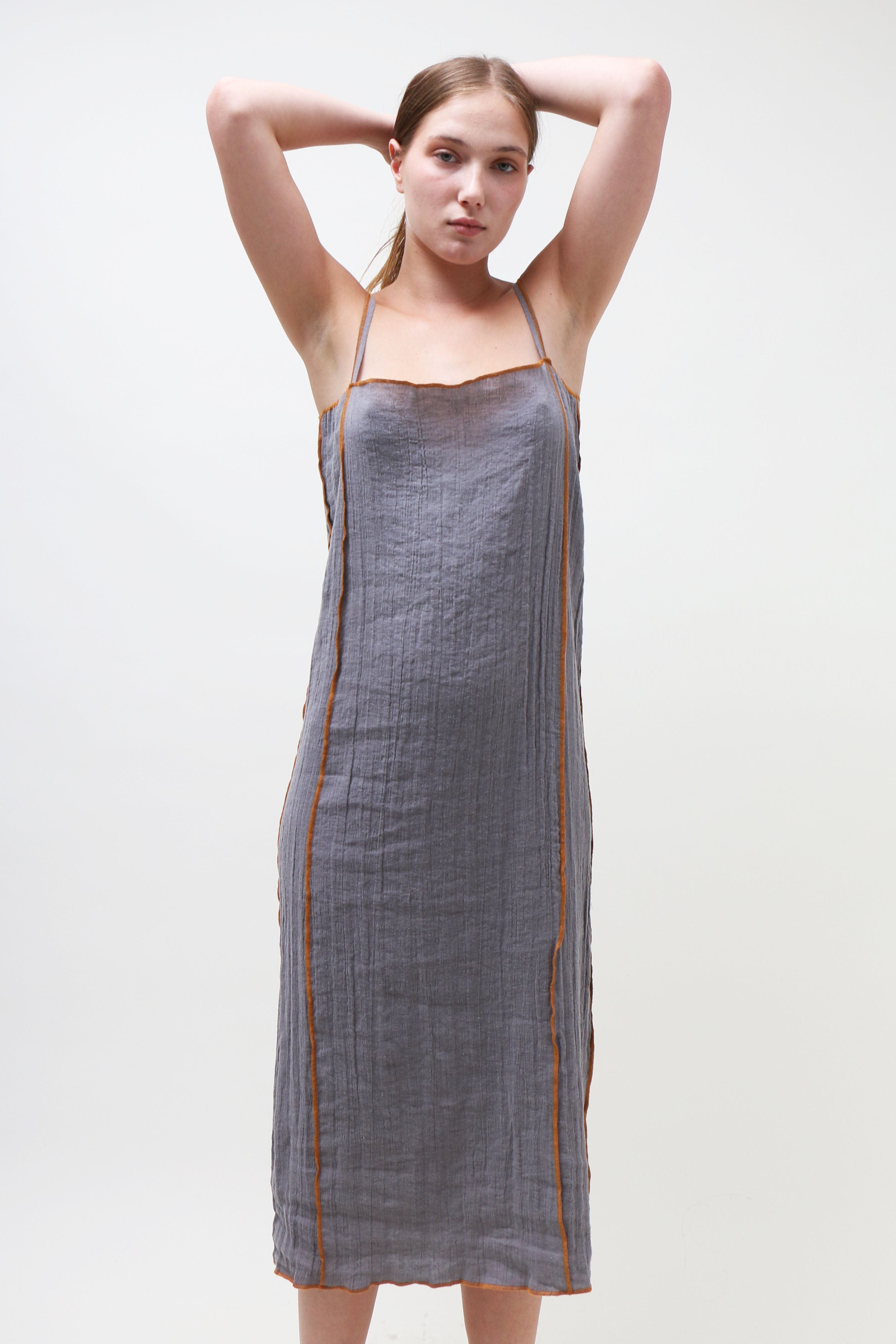 Baserange Shok Slip Dress - Grey