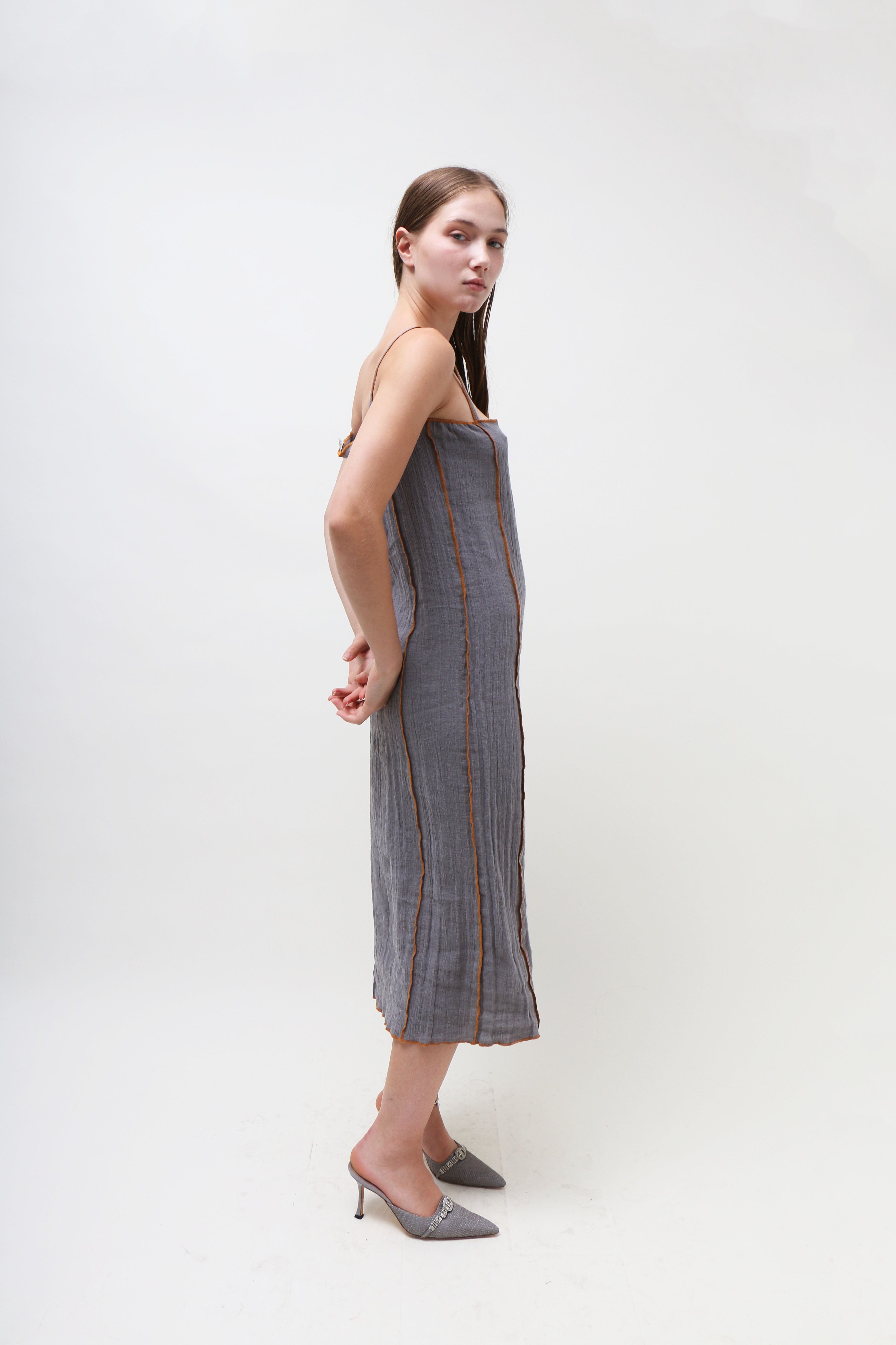 Baserange Shok Slip Dress - Grey