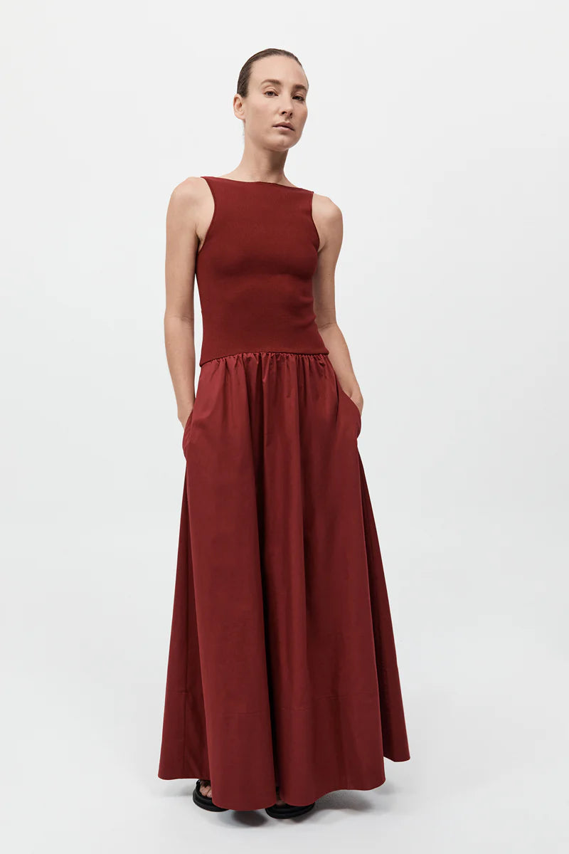 St. Agni Bateau Cut Out Dress