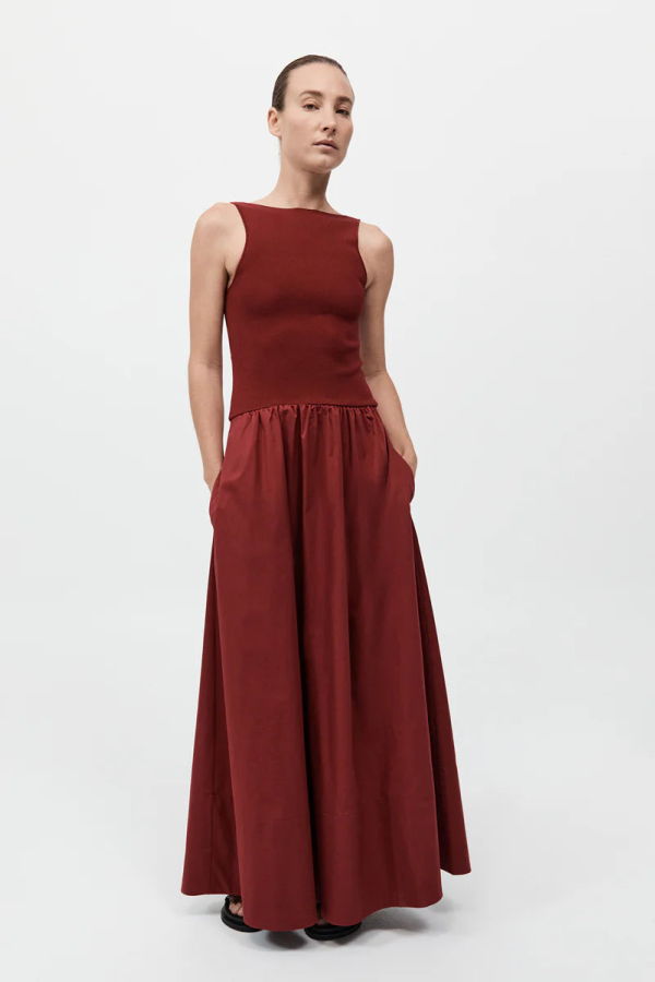 St. Agni Bateau Cut Out Dress