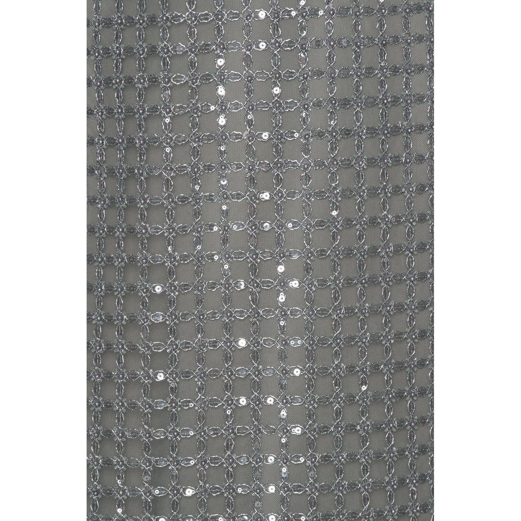 ROTATE Birger Christensen Beaded Maxi Tube Dress - Castor Gray